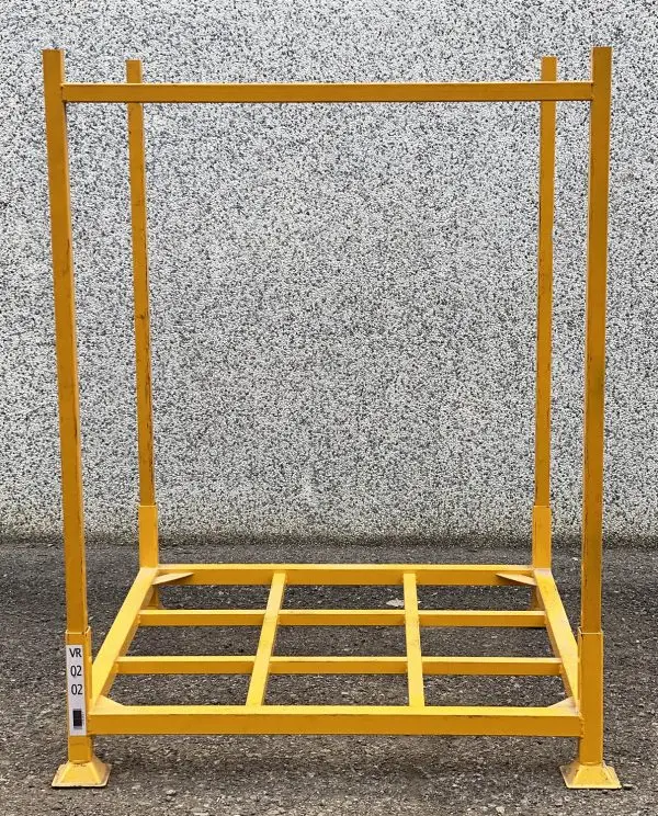 3000kg Heavy Duty Carpet Roll Warehouse Storage Collapsible Stacking Rack with Mesh Wall