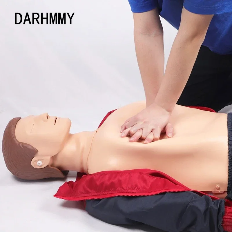 DARHMMY Adult CPR Manikin Model Full Body Medical Dummy Mannequin  with Controller for First Aid Training
