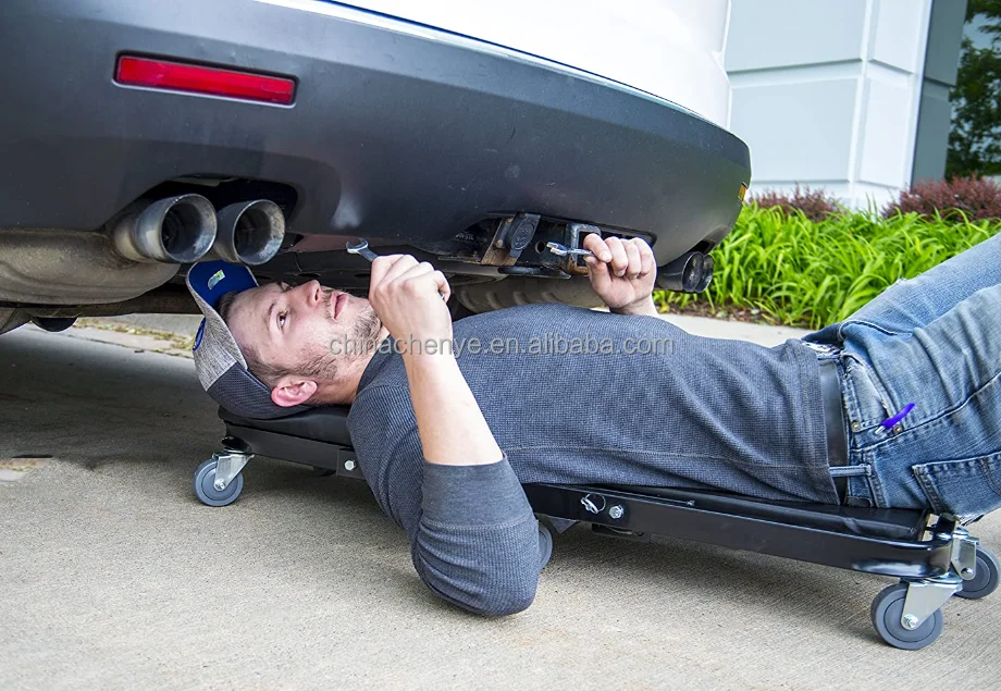 Workshop Creeper Padded Steel Frame Car Creeper Workshop Wheeled Lounger Montage Lounger