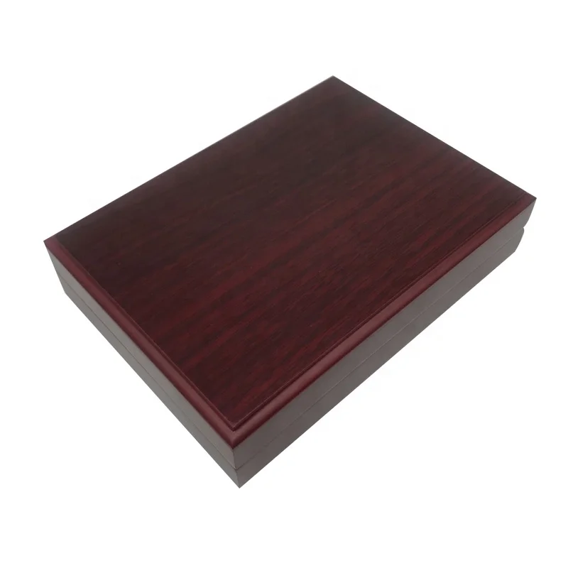 High class championship sport wooden medal box with velvet insert