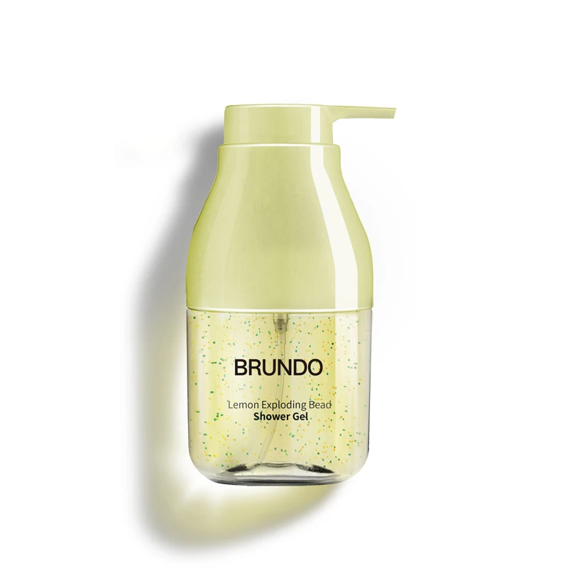 Factory direct private label organic lemon exploding beads shower gel oem