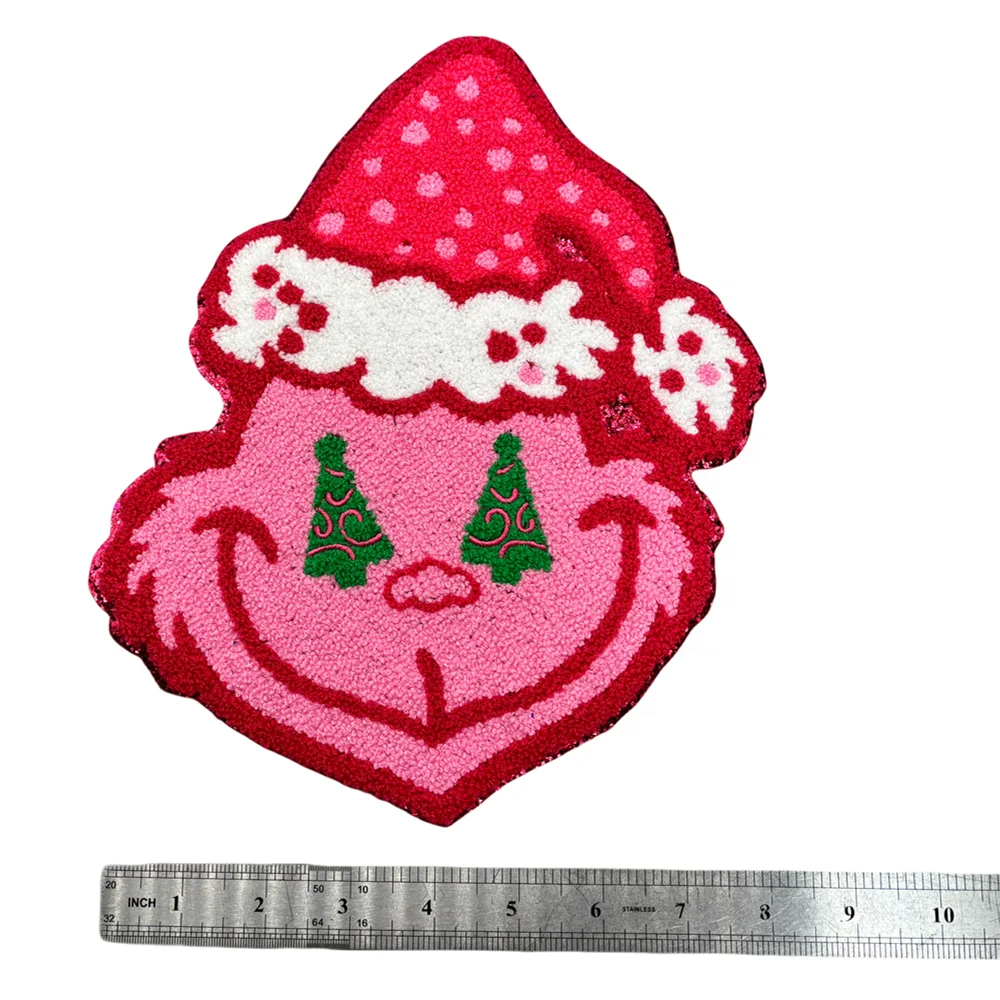 Wholesales Iron On Patches Custom Embroidery Mama Chenille patch Cartoon Custom Patch for T-shirt