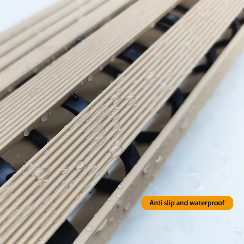 Hot Sale stripe rubber mat for inside SPA shower mat Anti-slip Hollow Drainage Bathroom mat