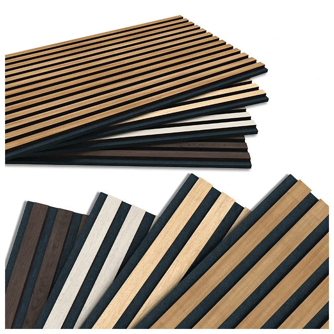 Factory Manufacture Various Slatted Acoustic Wood Wall Akustik Panel