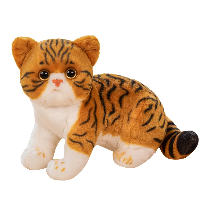 Дешевая имитация Garfield плюшевая игрушка Реалистичная Пушистая кошка мягкая милые подарки для детей на день рождения/домашний декор