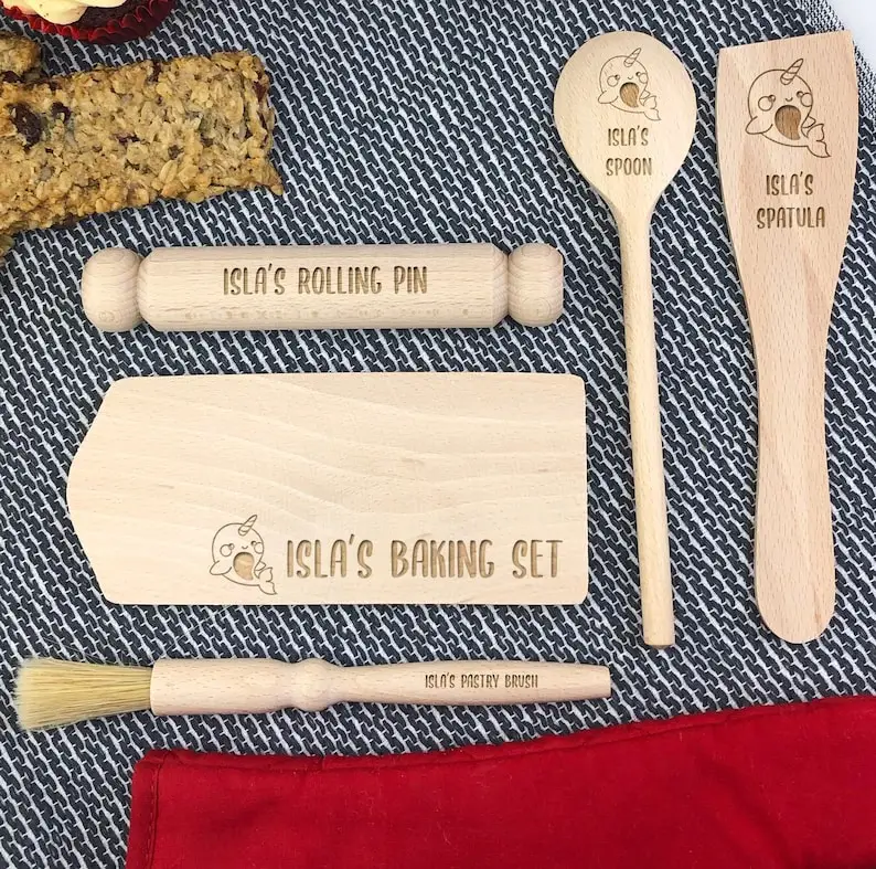 gift items for kids birthday wood utensils kitchen food diy mini toys food kids cooking & baking set