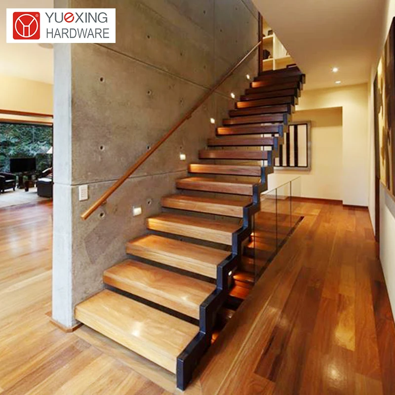 Customizable and durable switchback staircase for architects and designers wood marble glass steps zig zag straight stairs