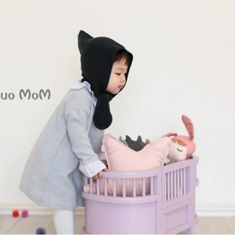 Customized 18 inch doll furniture wooden baby doll crib pretend play furniture doll bed mini photography bed