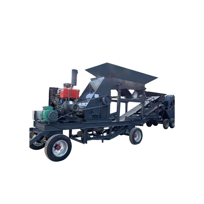 Hot Sale Low Price Gravel Gold Ore Quarry Sand Making Machine Mobile Hammer Crusher