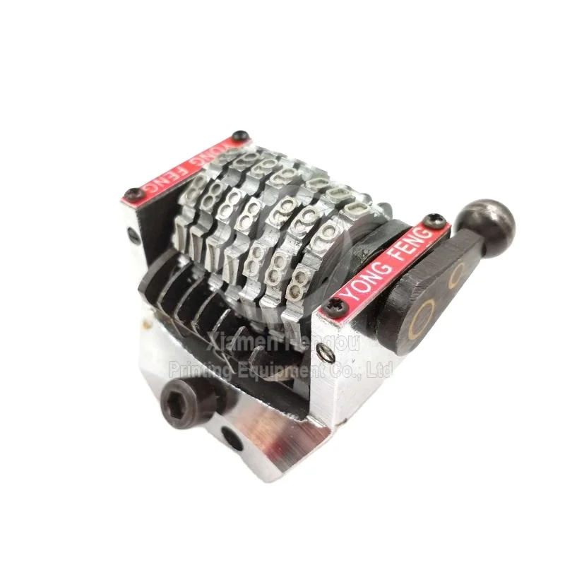 7 Digits 18.9 Numbering Machine Vertical Backward 098765... Last Three Bits Can Adjustable GTO Numbering Machine