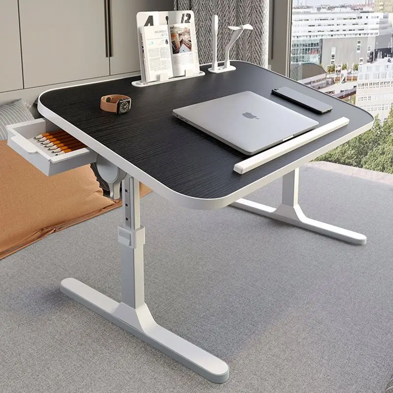 Study Notebook Table Portable Standing Desk Leather Surface Laptop Desk Laptop Computer Lap Desk