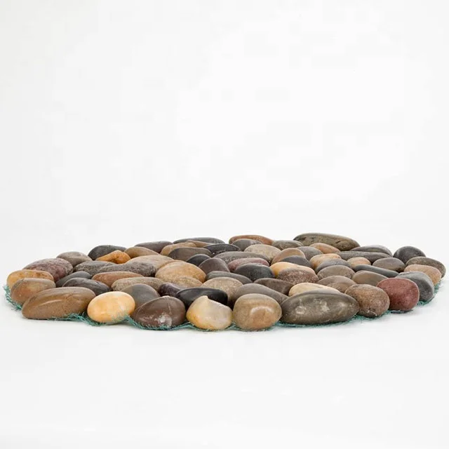 Lawn Garden Round Decorative Pebble stepping stones mat