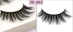 3pair/set Wholesale Siberian Mink False Lashes Natural Makeup 3D Mink Eyelash
