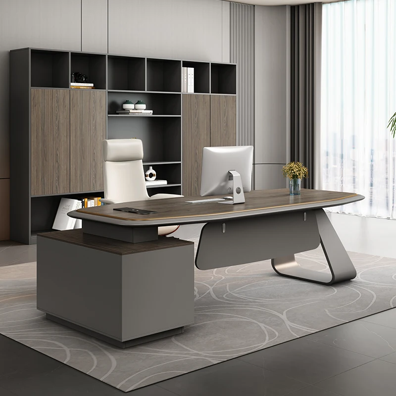 Высококачественный роскошный деревянный офисный стол для