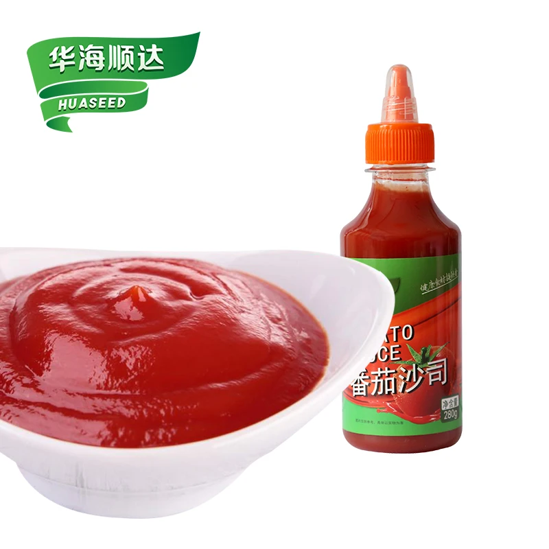 Customize Fast Food Restaurant Tomato Sauce Easy Take Squeeze Bottle Ketchup