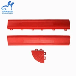 High tensile strength portable plastic garage flooring tiles modular anti slip PP floor mat drain grate for car wash room shop