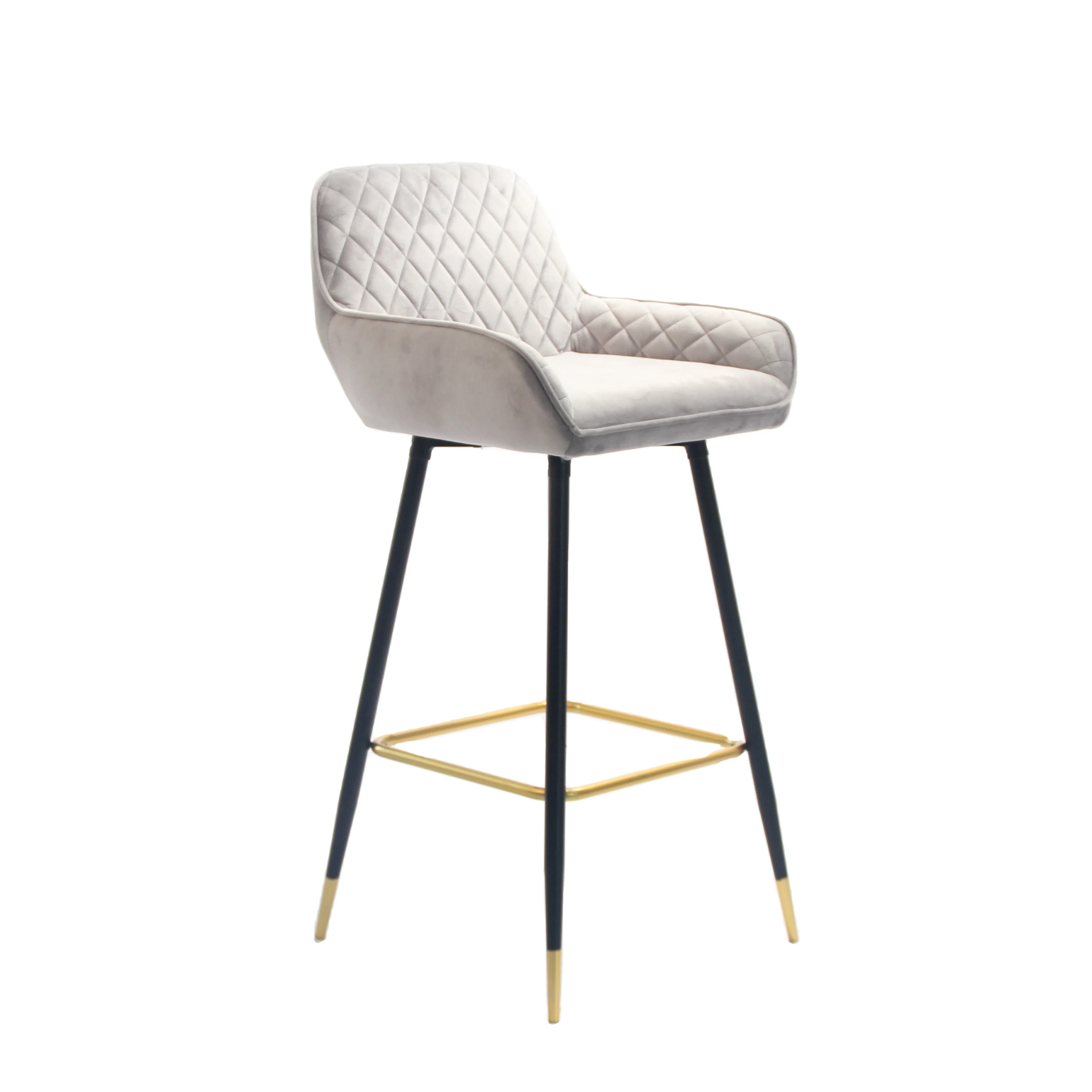 new restaurant high cheap height velvet stool modern set furniture bar chair for kitchen bars
