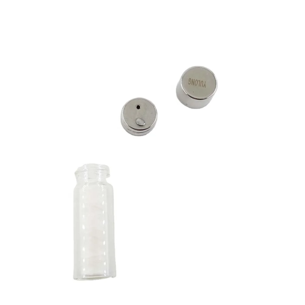 hygiene natural silk soft dental floss with double lids glass bottle refillable dental floss