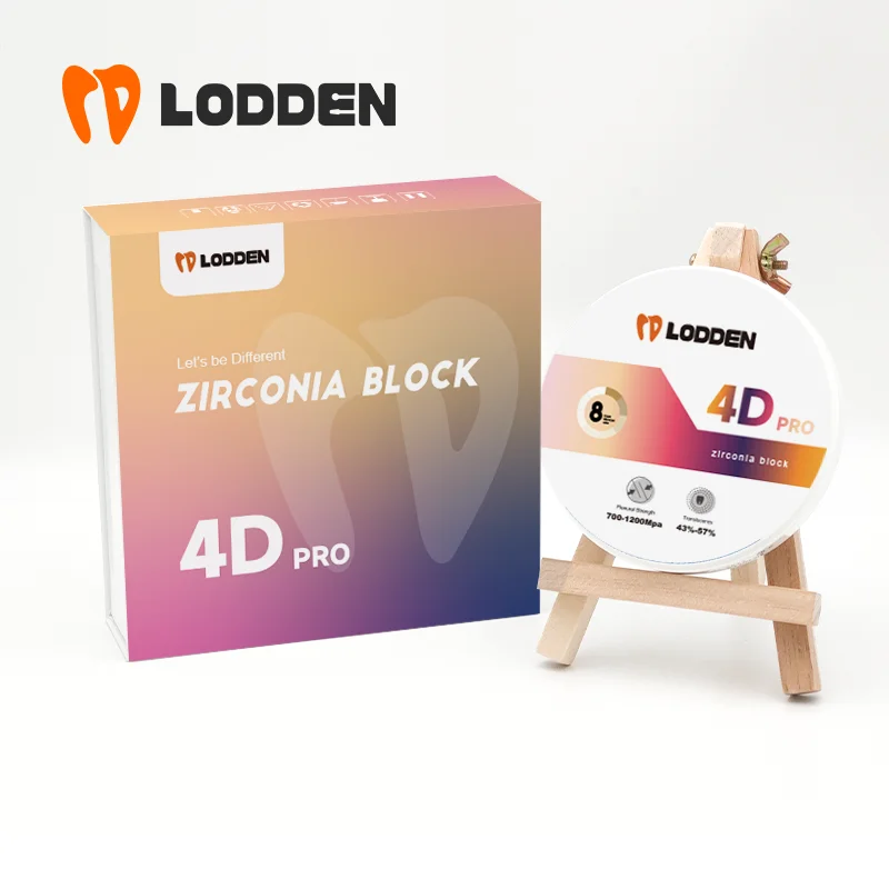 Lodden Dental 4D Pro Multilayer Implant Orthodontic Materials Zirconium Blank Zirconia Block
