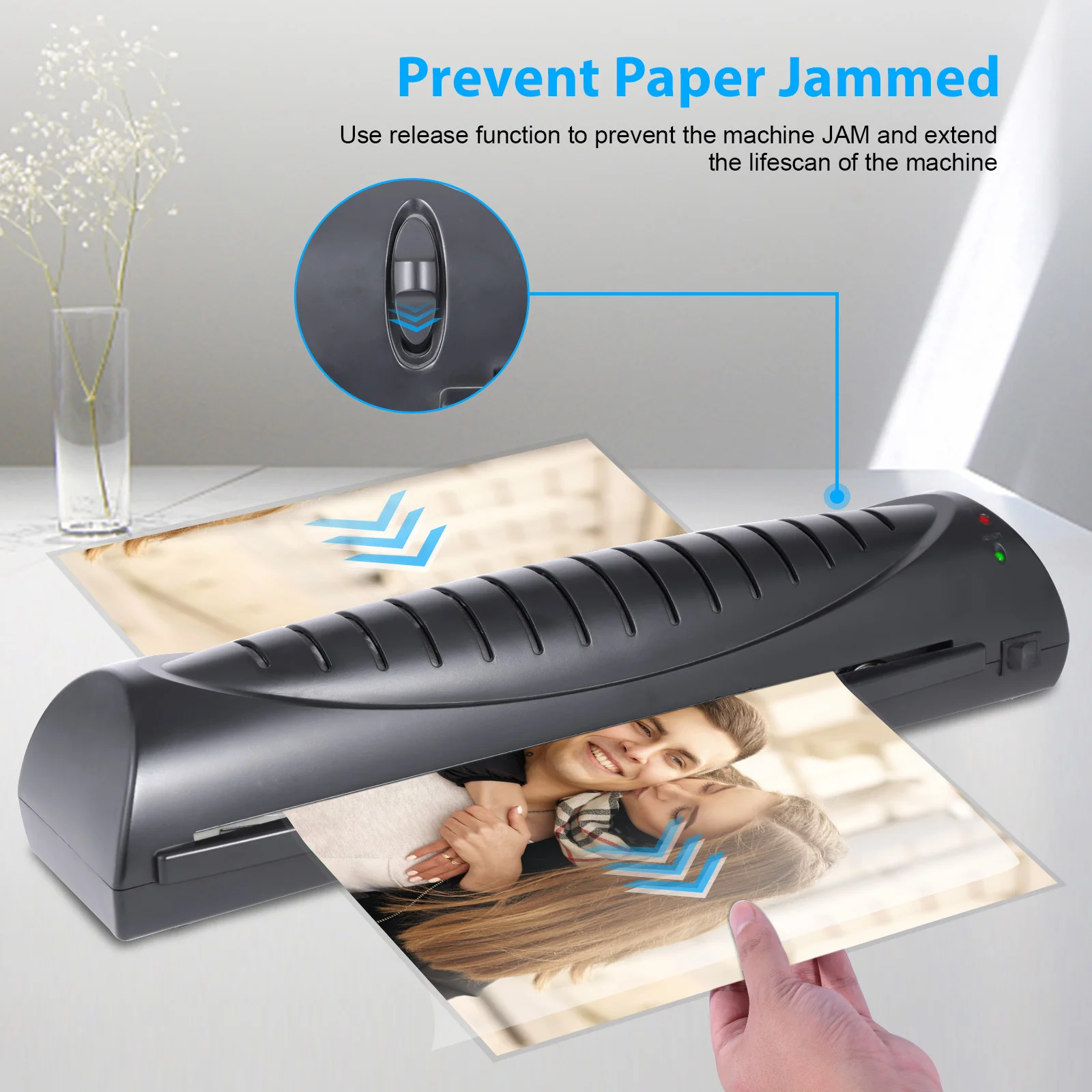 LM2007 A4 Professional Office Laminator For Document Or Photo Laminating Machine