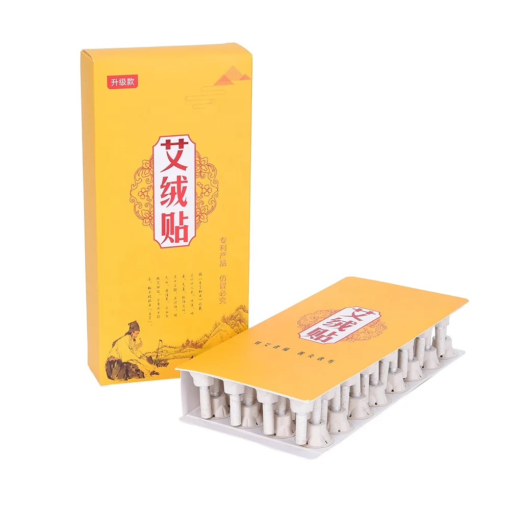 Lemei natural chinese traditional herb patch self-stick moxibustion stick moxa candle therapy mini moxibustion for acupoint body