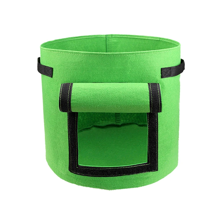 Hemp Fabric Bags 100 Gallon Strawberry Potato Planter Growing Bag Jute Plant Garden Non Woven For Trees Grow