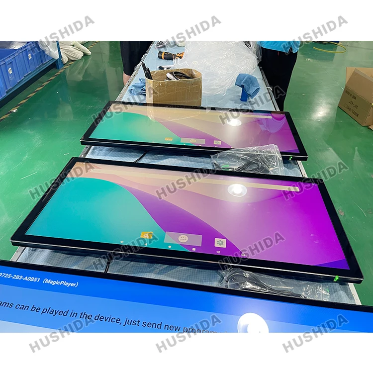 28.6/36.2/36.8 inch Android System Wifi Ultra Wide Monitor Screen Stretched Bar Type LCD Advertising Display