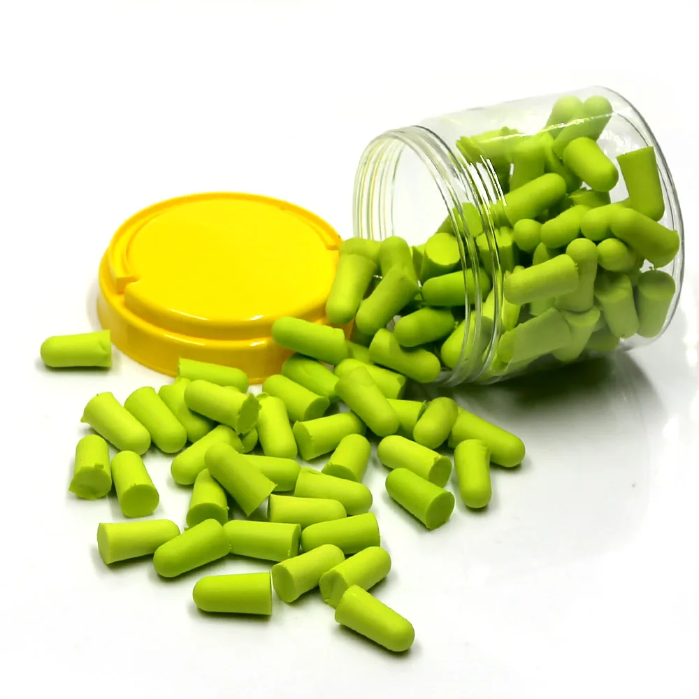 60 Pairs Soft  Disposable noise  earplugs with bottle