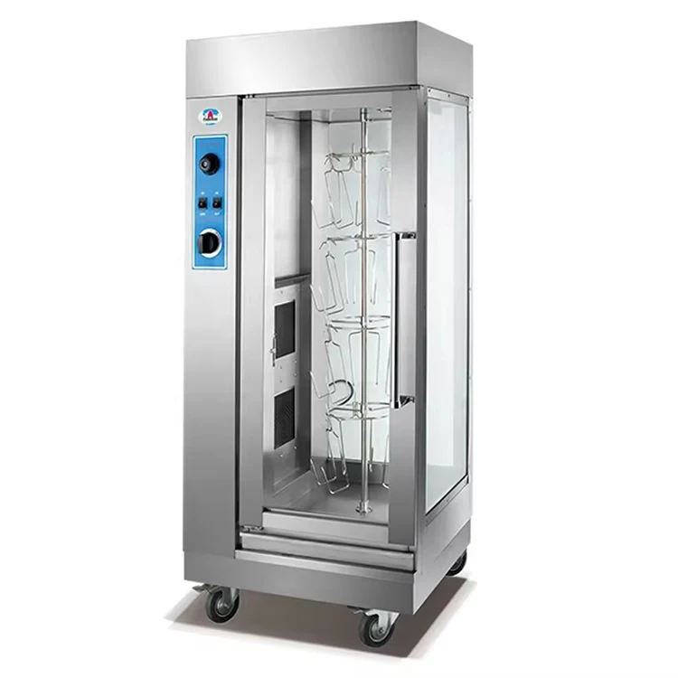 Global Best Seller  Gas Two Full Lamp Rotisserie Barbecue Roast Sucking Pig & Steak Stainless Steel Automatic Rotating Oven
