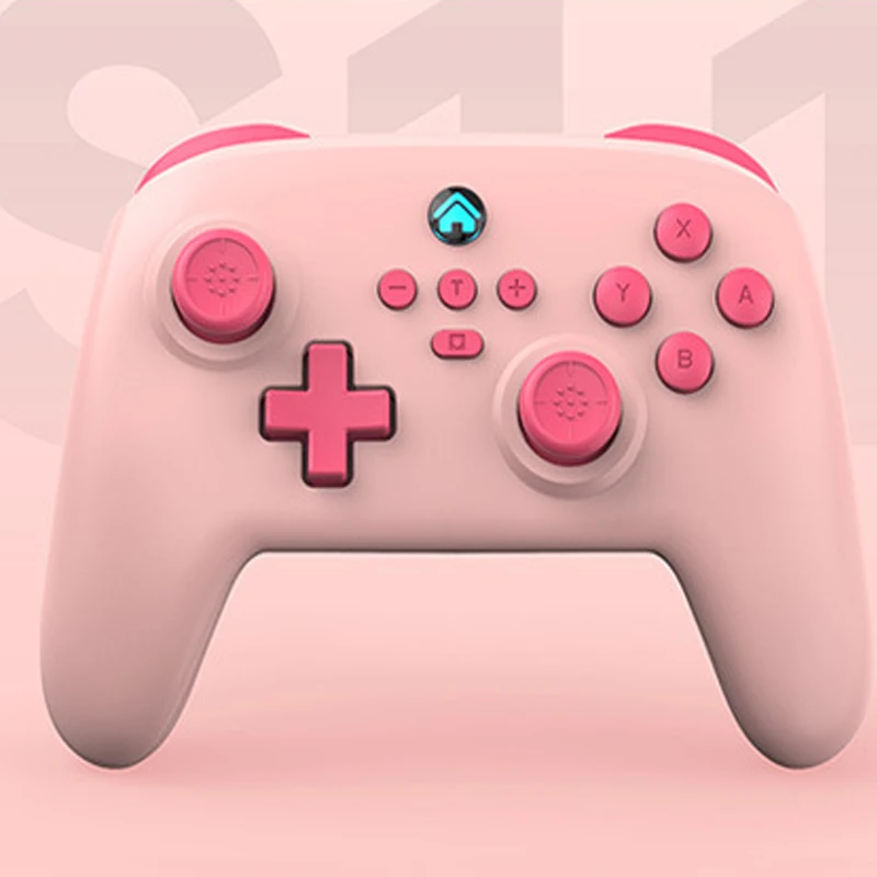 Remote control joystick Pink green color Gamepad for bluetooth PC Wireless game controller for nintendo switch jeux