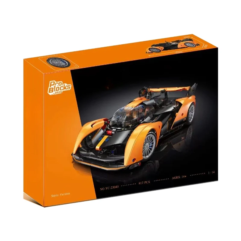 YC-23045 Technical RC Solus Sports Car GT 76918 Building Blocks Bricks Model Assembling Toy Children Christmas Gift Set 817pcs/s