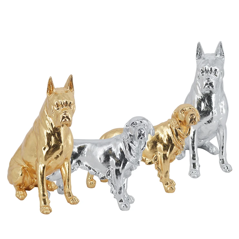 Wholesale OEM Factory Animal Sculptures Large Resin Bulldog Statue Side Table Dog Statue Sculpture
