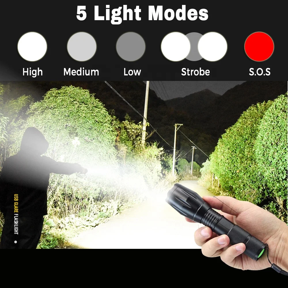  LED flashlight supplier wholesale led flashlights Cheap Flash light Linterna Torche Hand Torch Light