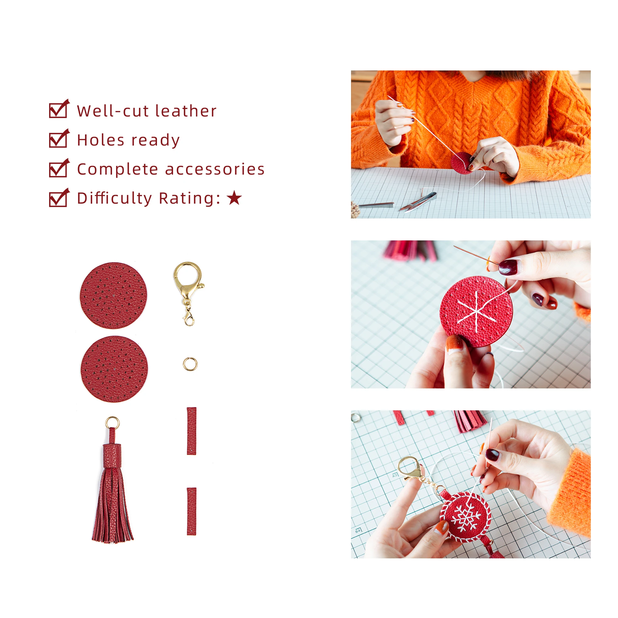 
SEWINGFISH luxury bags women handbags ladies and the Clutch Bag With Snowflake Pattern DIY leather bag 