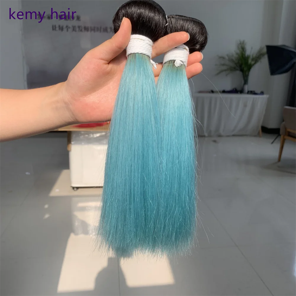 Hight Quality Vietnam Virgin Human Hair Bundles Colored Double Drawn Human Hair Weft  Wholesale Affordable price
