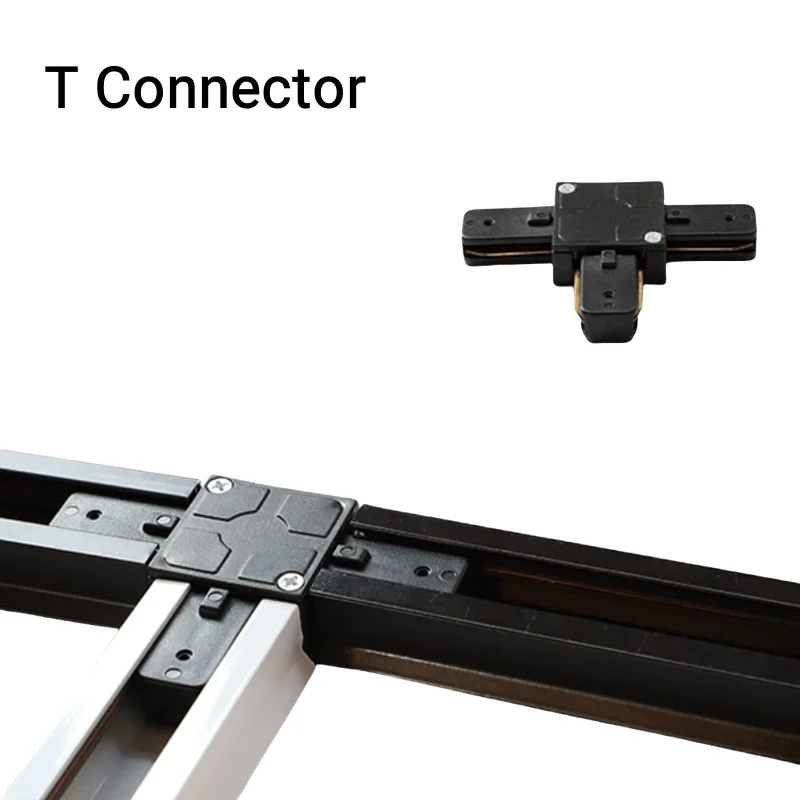1000mm Long White Or Black Housing Two Line I L T Connector LED Track Rail Used for LED Track Light