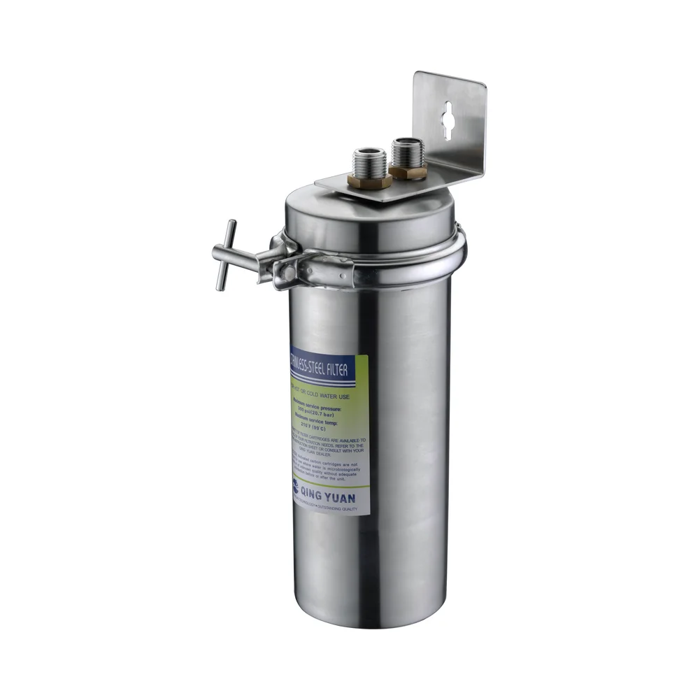 HONG HUI 10 Inch Household Stainless Steel Water Filter Systems Cartridge Water Filter Housing