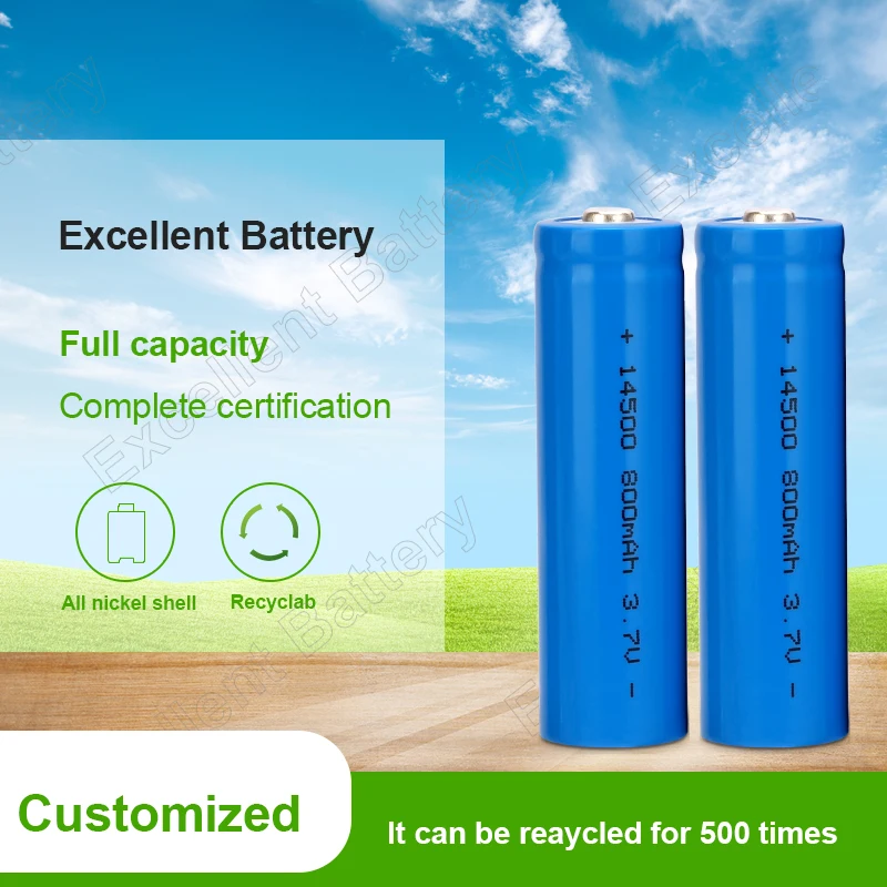 High quality 1.2V AA batteries 500mAh rechargeable Ni MH No.5 battery for electronic products