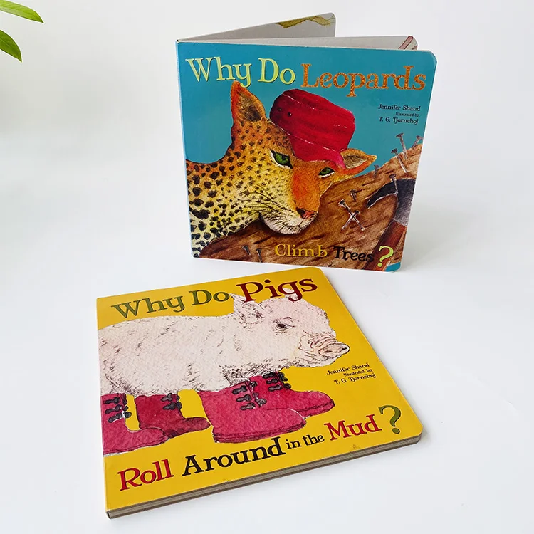 
Cheap Custom Animal Story Books Early Education Children Board Book Printing 