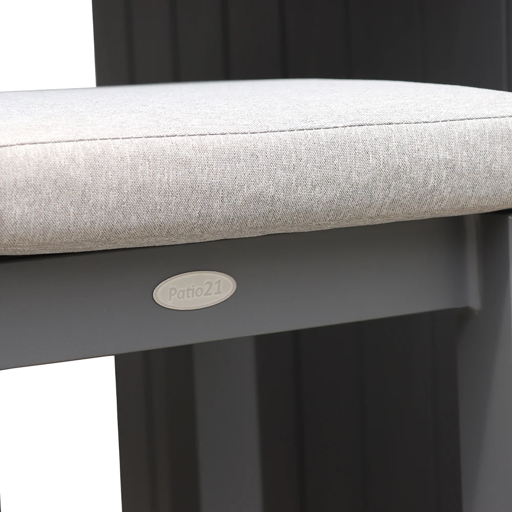 aluminum outdoor bar counter table and chair set stool accessories garden resort hotel bar furniture