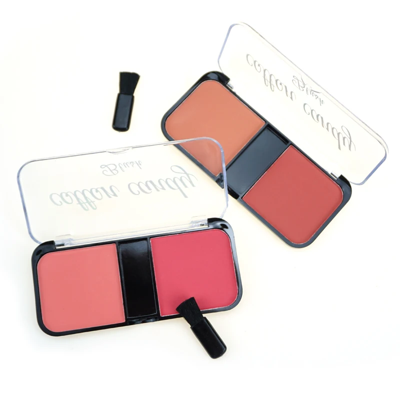 Лидер продаж, OEM, 2 цвета, набор румян для макияжа лица, долговечные Румяна частной марки