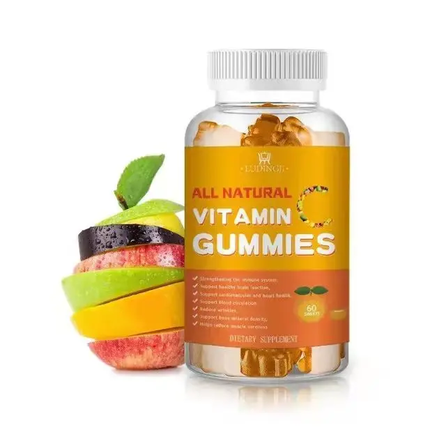 VC Gummy от нового возраста оранжевый витамин C Gummy поддерживает здоровую иммунную систему-Вегетарианская без глютена