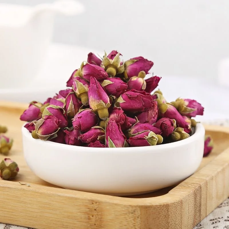 4015 Wholesale Natural Dried Damask Pink Rose Buds Tea Edible Dry Rosa Damascenarose Flower