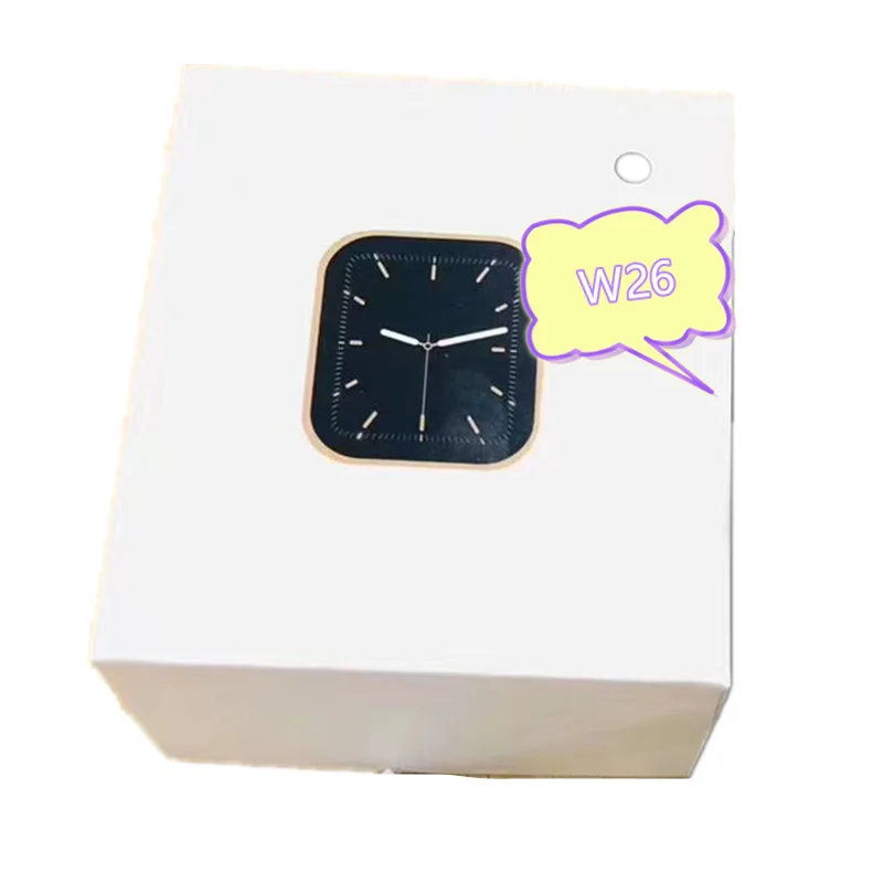 Manufacteror 1.75 BT Call Temperature Multi-language black silver pink Smartwatch W26 series 6 smart watch W26+ W26 Plus