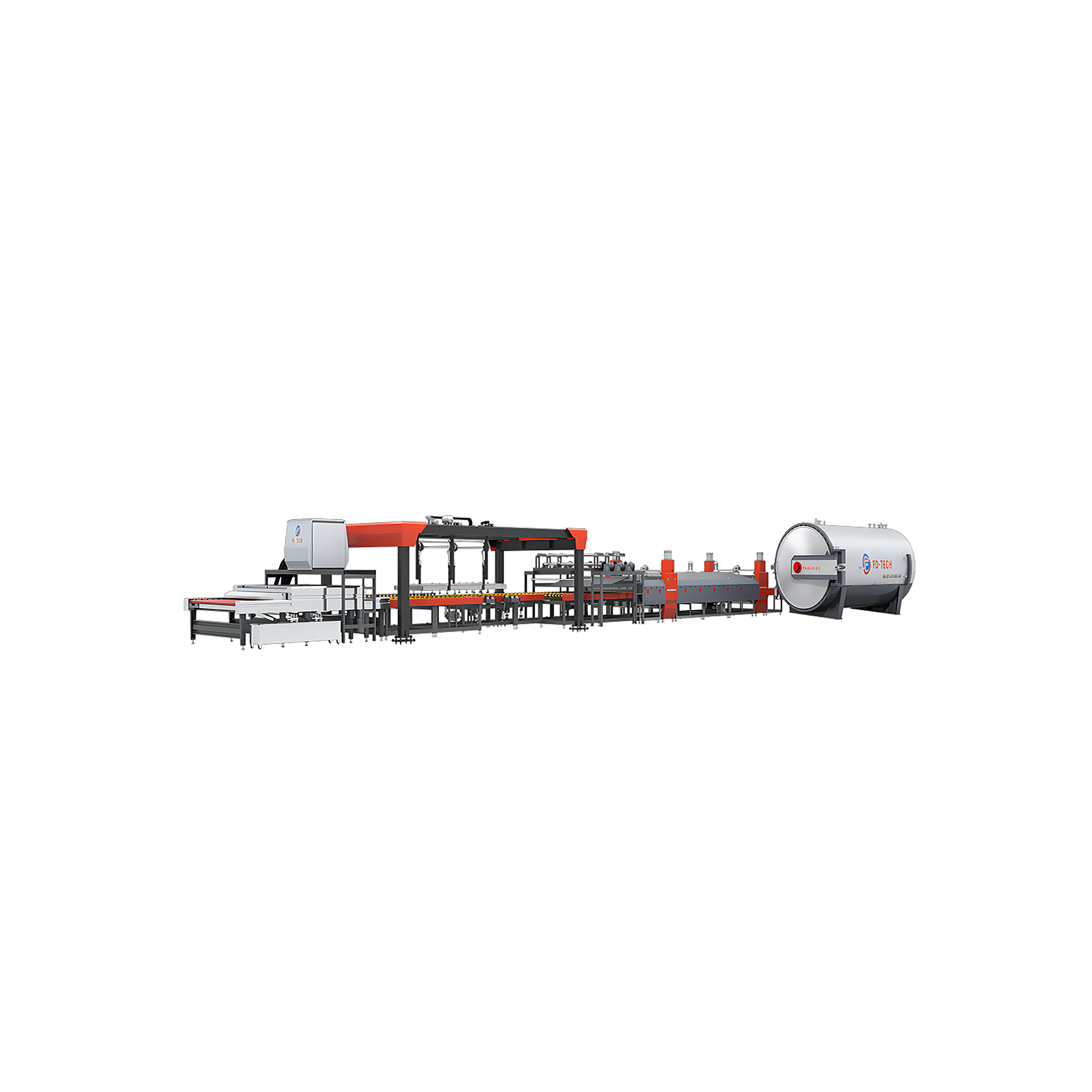 High Efficiency, Lower Noise and Communication Function Full Automatic Laminated Glass Production Line