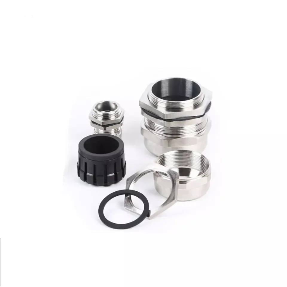 Rubber Insert INOX SUS304 SUS316 Cord Grip Electrical Stainless Steel Cable Wire Gland