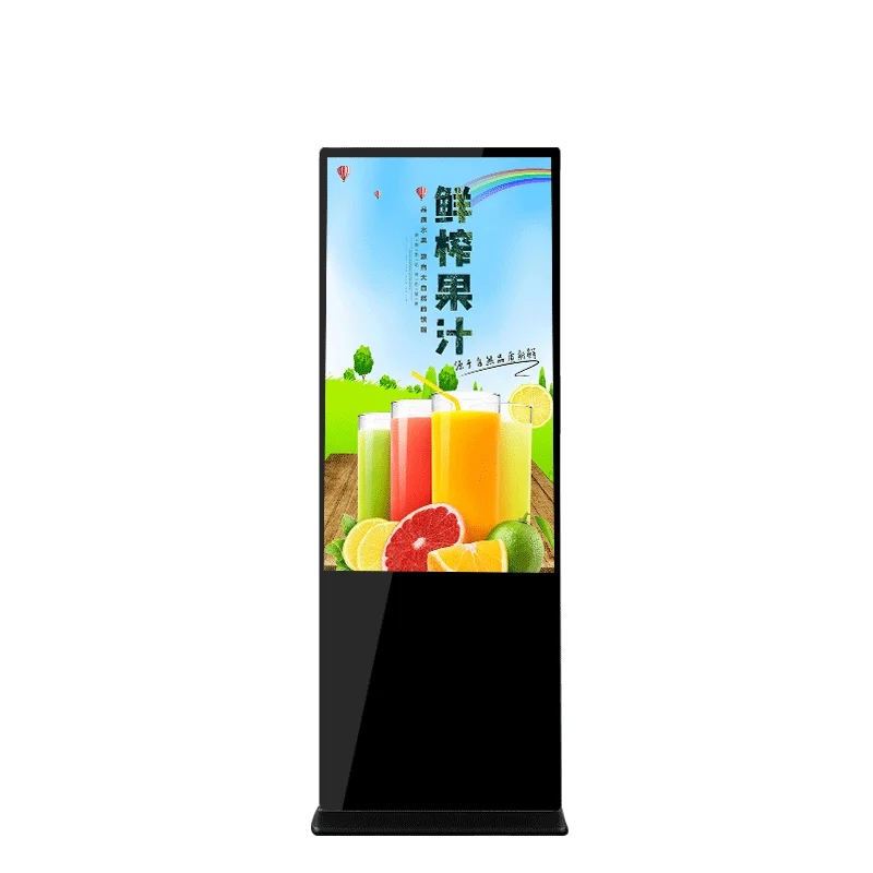 Super Slim LCD Display Advertising Player Finger Thick 49 Inch Black Silver Pixel Android White Airport Customize WIFI Windows