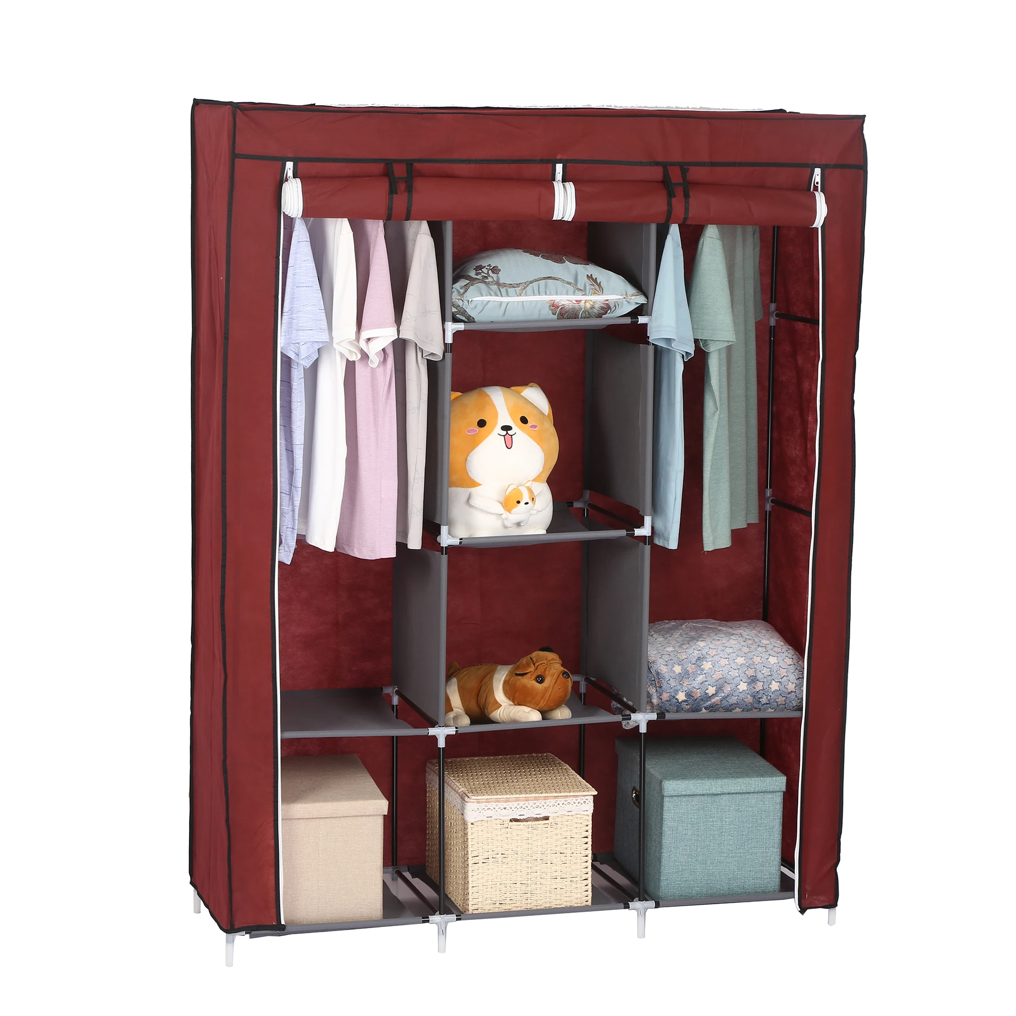 Temporary Needs.Stylish  Functional Folding Wardrobe: Transform Small Spaces with Ample Storage