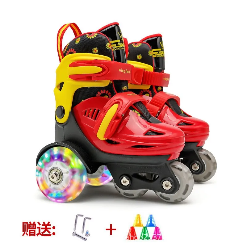 quad roller skate wheels with bearings quad roller skates aluminum chassis Double roller skates