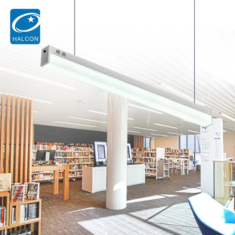 Ceiling Office Pendant Linear Hanging Light Chandeliers Tube Lights 25w 30w 40w Recessed Slim Led Linear Lights